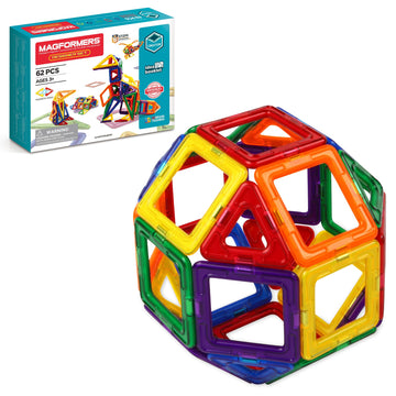 Magformers Designer 62-Piece Set - Magnetic Tiles Building Blocks, Educational Kit, Stem Toy Set - Magnetic Building Tiles For K