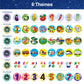 Kids Flashlight Color Projector With 48 Patterns , Include Dinosaurs, Vehicles, Animals, 26 Letter Educational Learning Projecto