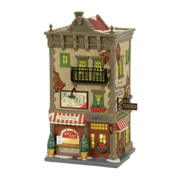 Department 56 Christmas In The City Sal'S Pizza And Pasta Lit Building