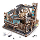 Robotime Motorized Wooden Puzzles For Adults - 3D Puzzles For Adults Lgc01 Marble Spaceport - Wooden Marble Run Model To Build - Space/Stem/Engineering Gift