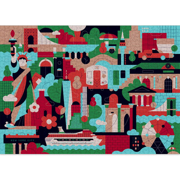 Cloudberries New York City Puzzle, 1000 Piece Jigsaw Puzzles, New York Jigsaw Puzzle, Jigsaws 1000 Pieces For Adults, Nyc Puzzle For Adults
