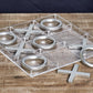 Deco 79 Metal Tic Tac Toe Game Set With Silver Pieces, 12' X 1' X 12', Silver