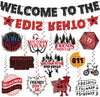 Stranger Birthday Party Decorations Glitter Welcome to The Other Side Banner and Hanging Swirls Set Horror Birthday Decorations 
