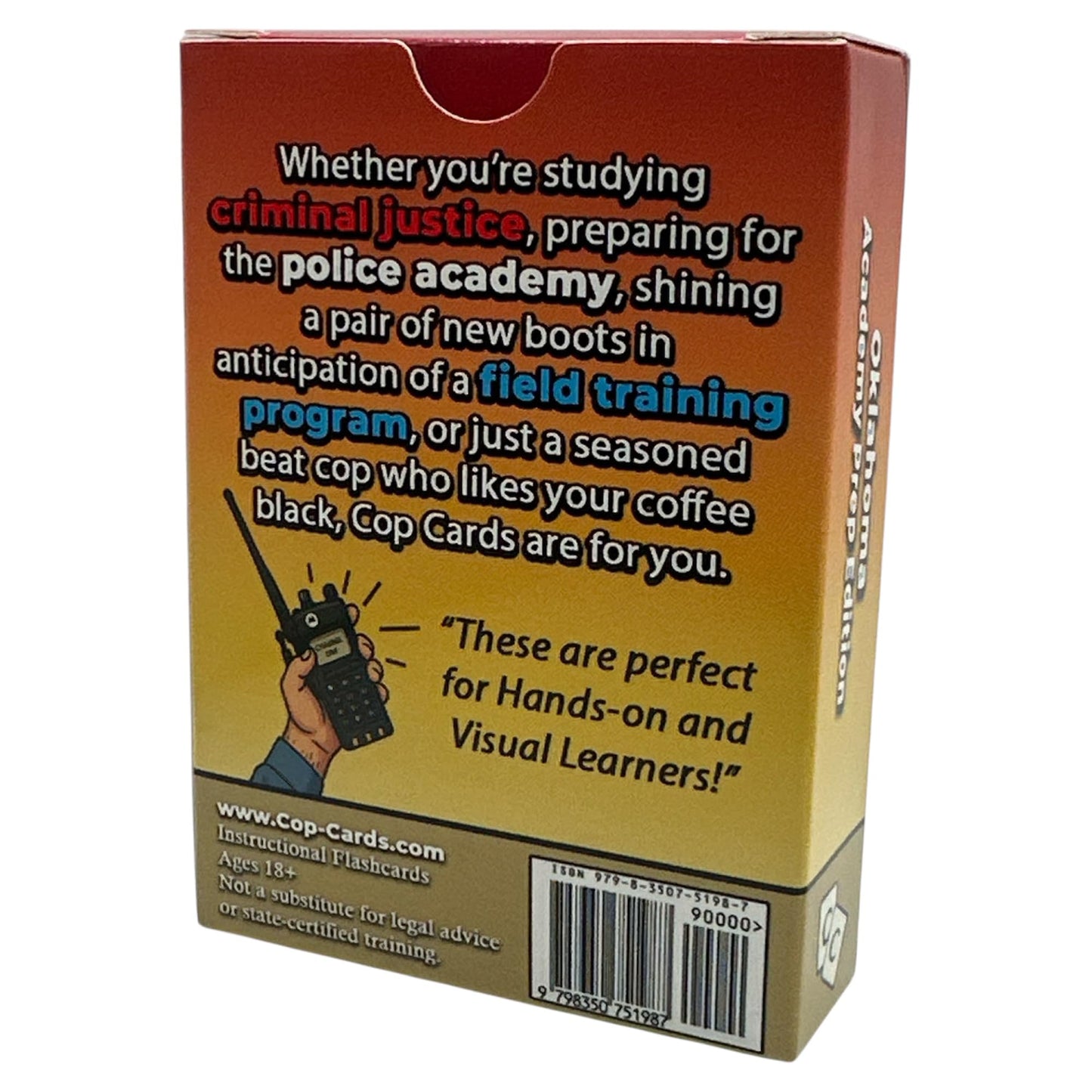 Cop Cards: enhanced Flashcards for Law Enforcement - Learning Aid or Police Gift (Oklahoma Academy Prep Edition)