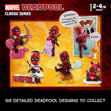 Yume Deadpool Classic Series Hero Box - Blind Box, 2'' To 4'' Collectible Toy Figurines, Marvel Superhero Movie Inspired Toy Fig
