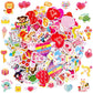Valentines Day Foam Stickers Heart Shaped Dessert Craft Sticker for Scrapbook Party Decoration 200Pcs
