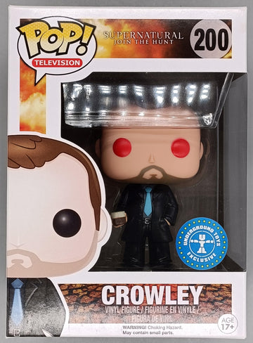 Funko Supernatural POP! Television Crowley limited availability Vinyl Figure #200 [Red Eyes]
