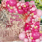 Infloral 149Pcs Valentine'S Day Balloon Arch Kit Hot Pink Pastel Pink Chrome And Confetti Balloon Garland Kit For Birthday Mother'S Day Wedding Bridal Baby Shower Princess Theme Party Decorations