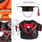 Set Of 1 Graduation Teddy Bear Clothes Cap & Gow Outfit Fits Most 8'' - 12'' Bear Plush Stuffed Animal Outfit Build A Bear Doll