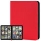 Trading Card Binder 9 Pocket  GERMUN PU Cover Card Binder for 360 Cards  enhanced Trading Card Holder Folders  Double Sided Pocket Card Album for MTG  TCG (RED)