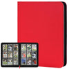 Trading Card Binder 9 Pocket  GERMUN PU Cover Card Binder for 360 Cards  enhanced Trading Card Holder Folders  Double Sided Pocket Card Album for MTG  TCG (RED)