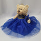 KINNEX COLLECTIONS SINCE 1997 20'' Quince Anos Quinceanera Last Doll Teddy Bear with Dress (Centerpiece) ~ B16632-15G (Royal Blu