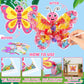 Lonfliness 8PCS Poke-in Craft and Art Kit for Kids Animal Theme No-Mess Fabric Sewing Art Girls Boys 4-12 Puzzle Puncture Painti