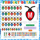 Kosiz 116 Pcs DIY Letter Custom Banner Customizable Banner Kit Merry Christmas Letter Garland Including 111 Letters Numbers 3 Ro