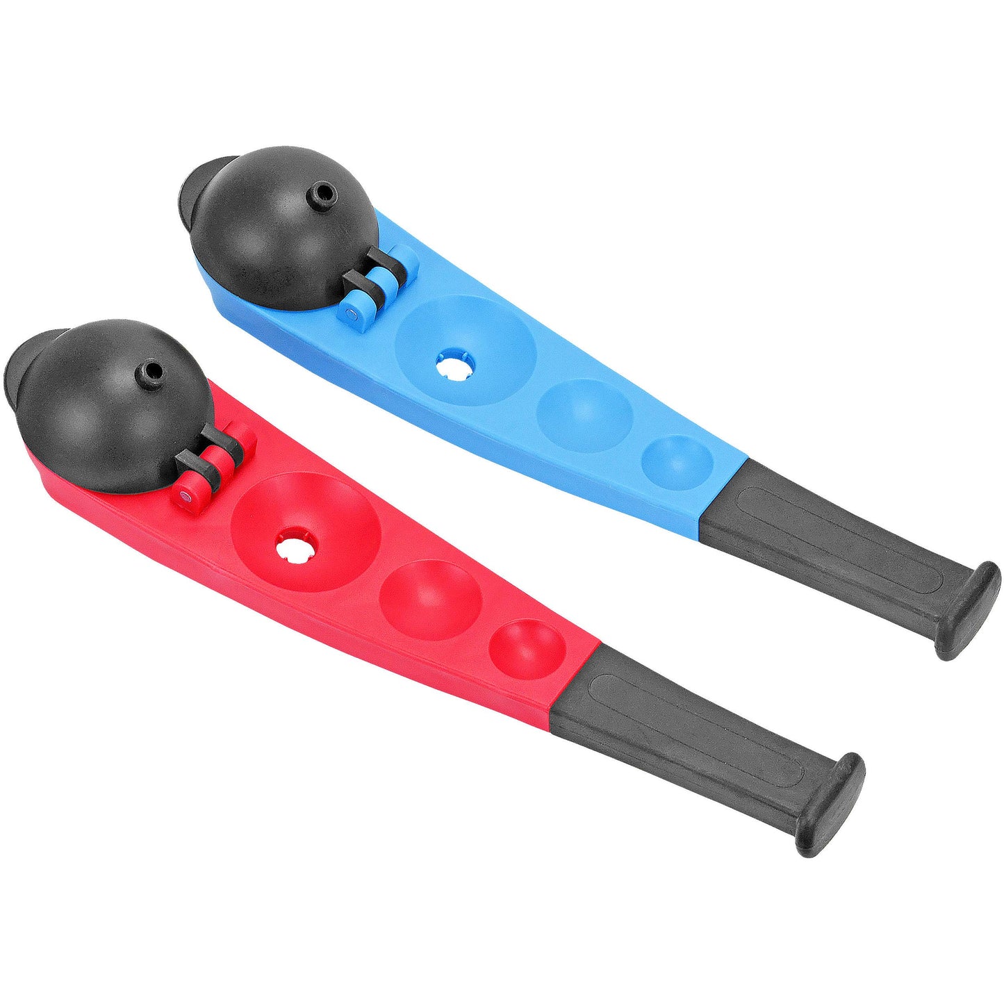 Hoopla Toys Ultimate Winter Play Snowball Thrower Set, Durable Plastic, Red & Blue, Ergonomic Handle, Lightweight, Perfect for K