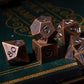 Udixi 12Mm Mini Dnd Dice Metal Dice Set D&D, 7-Die Polyhedral Dice Set For Dungeons And Dragons Role Playing Game (Copper)