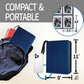 Card Binder for Toploaders  Portable 4 Pockets Trading Card Holder Albums for Sports  Trading  and Gaming Cards Blue