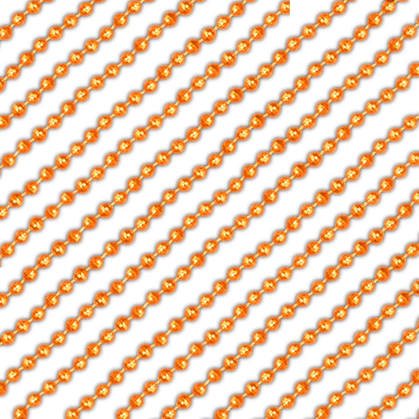 Blinkee Round Disco Bead Necklace Pack of 12 Orange
