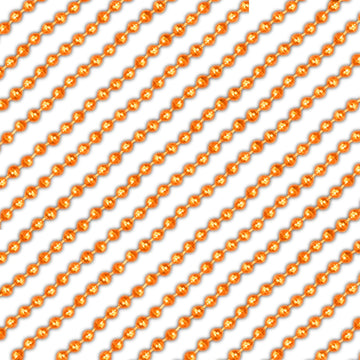 Blinkee Round Disco Bead Necklace Pack of 12 Orange