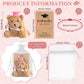 Motionchic 50 Pcs 2025 Kindergarten Graduation Bear Bulk Set with 25 Graduation Gift Mini Stuffed Bears 25 Wish Bracelet Organza