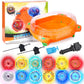 Bupasak Stadium Top Set, 12 Light Ignite Spinning Tops, 1 Stadium, 3 Launchers And 1 Grip, Metal Fusion Battling Game, Toy Gift