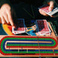 Funpeny Traditional Wooden Cribbage Board Game Set, 3-Track Color Coded With Metal Pegs And Deck Of Playing Cards