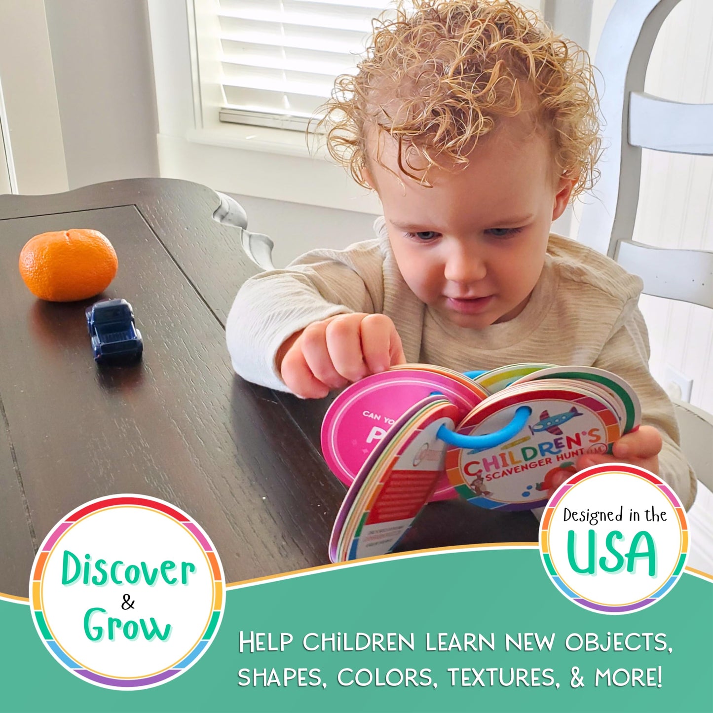 Lmc Products Children'S Scavenger Hunt Cards | Toddler Activities For 2, 3 Year Olds & Up | Toddlers Activity | Learning Games For Kids (Classic)