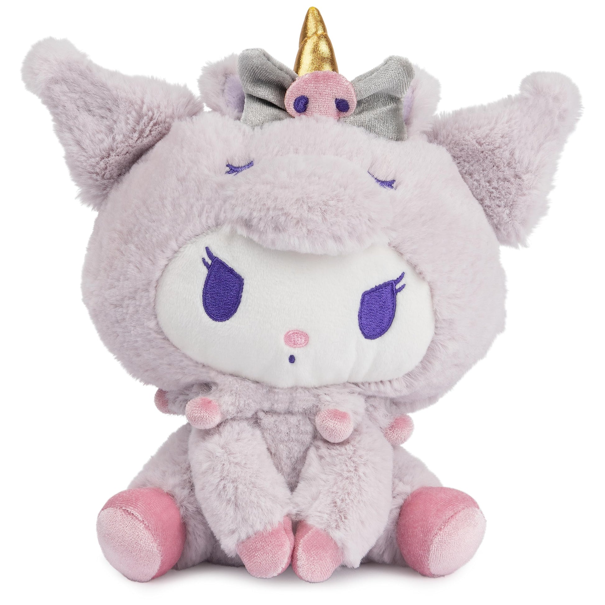 GUND Sanrio Kuromi Unicorn Plush Toy  enhanced Stuffed Animal for Ages 1 and Up  Purple  6 