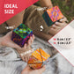 Cubendi Geometric Origami Puzzle - Infinity Fidget Cube, Magnetic with 48 Rare Earth Magnets, Twist Color, Model CB01TW