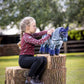 Lemieux Toy Pony Sam For Kids - Dapple Grey - Soft Coat - Flexible - Pretend Play - Stuffed Animal Horse - Gift For Kids - Suita