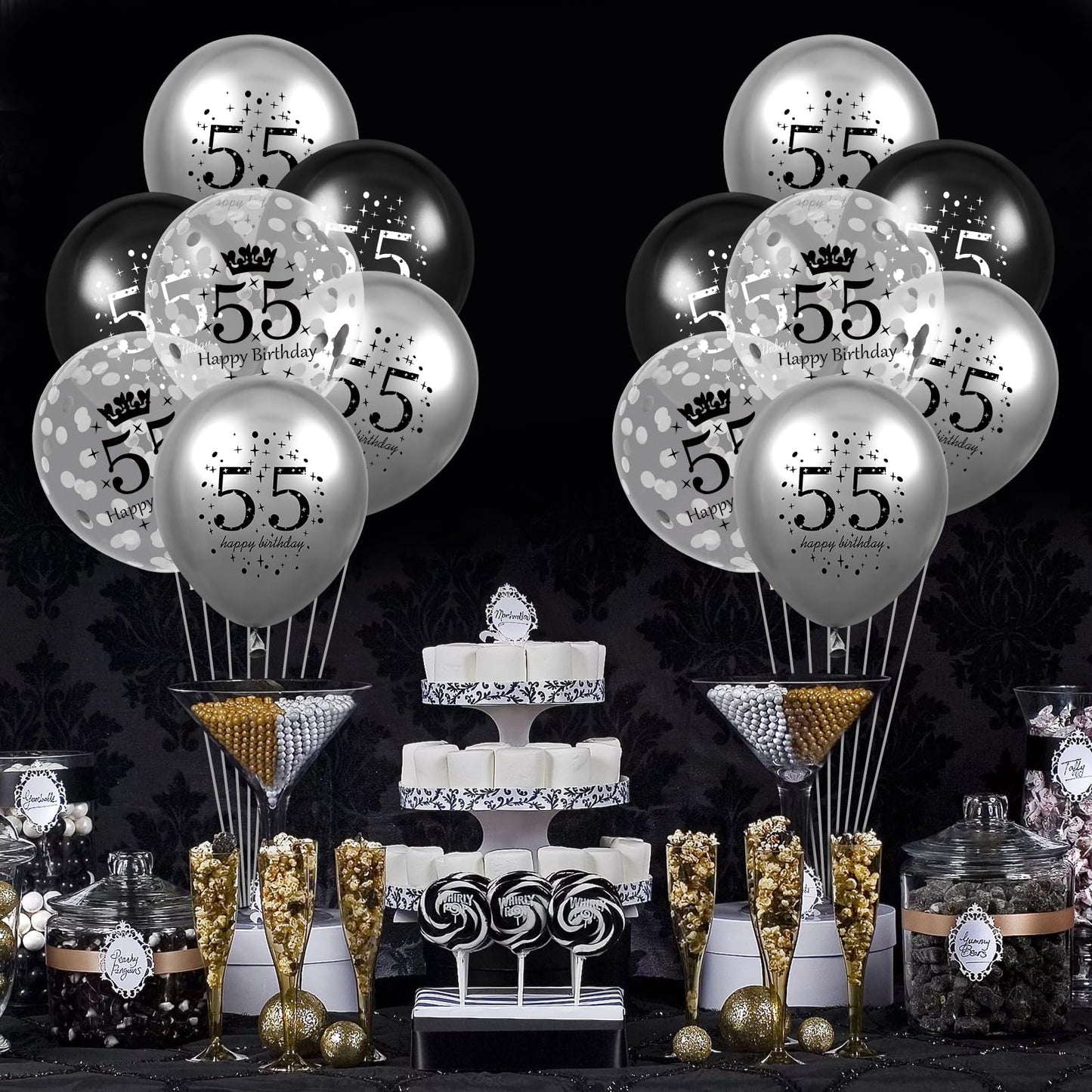Suwen 40 Inch Hot Pink Large 9 Number Balloons Big Foil Helium Number Balloons 0-9 Jumbo Happy 9Th Mylar Birthday Party Decorati
