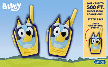 Ekids Bluey Toy Walkie Talkies For Kids, Designed For Fans Of Bluey Toys For Toddlers