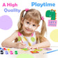 Magnetic Mini Tile Art - Diy Craft Kit; Design And Paint Magnet Tiles - Kids Paint Arts & Crafts Project; Includes 12 Tile Magnets, 8 Paint Colors, 2 Brushes And Marker; Fun Ceramic Tile Painting Kit