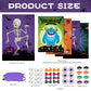 Boramdo Halloween Party Games Halloween Pin The Game Poster With 96 Stickers And 4 Blindfolds, Halloween Pin The Tail Game For H