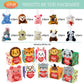 Atfunshop Valentines Day Gifts Box For Kids With Animal Plush Toys 30 Pack Valentines Mini Keychains And Gift Card In Bulk Excha