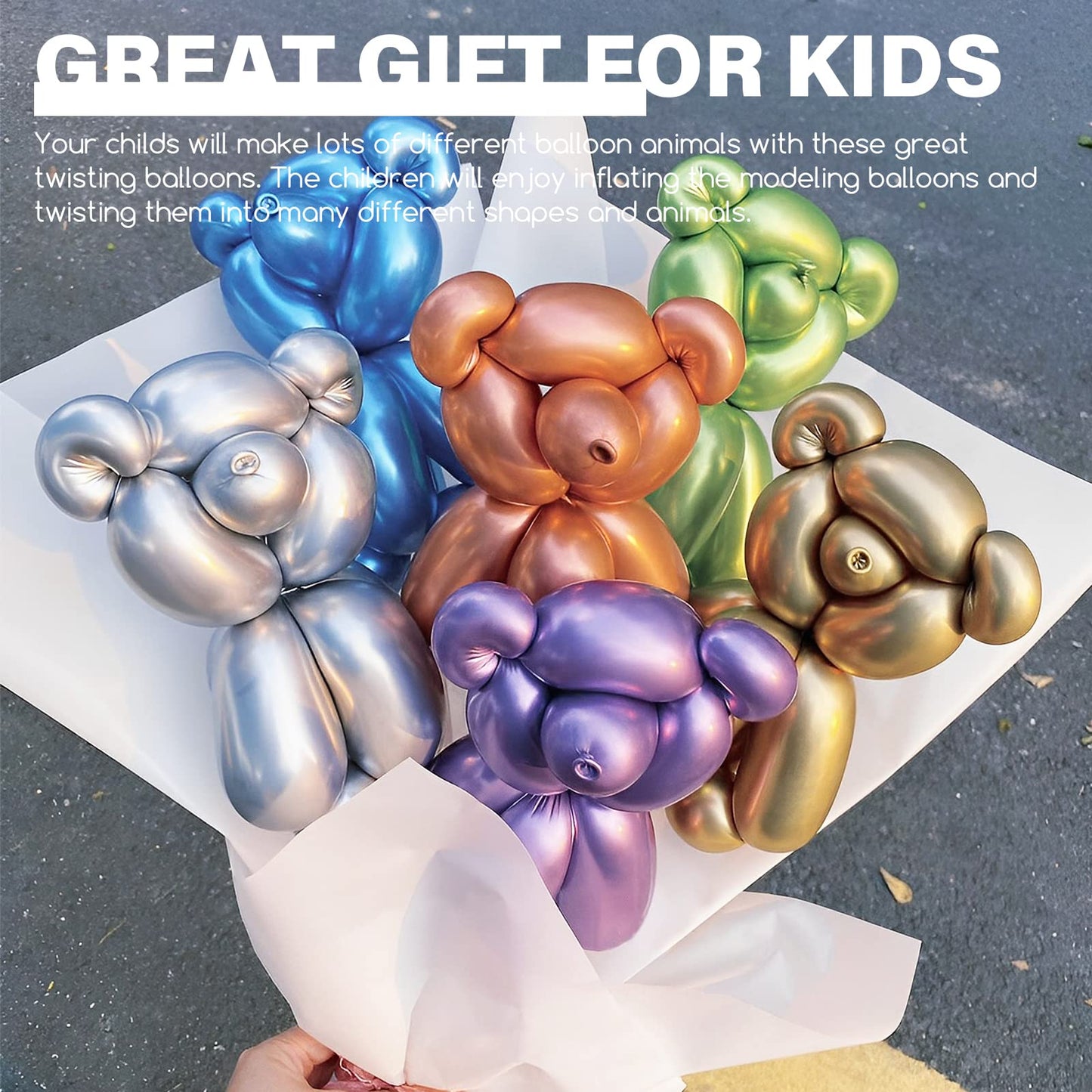 200 Pieces 260 Balloons Twisting Balloons 260Q Long Balloons For Balloon Animals Making Weddings Birthdays Christmas Party Decor