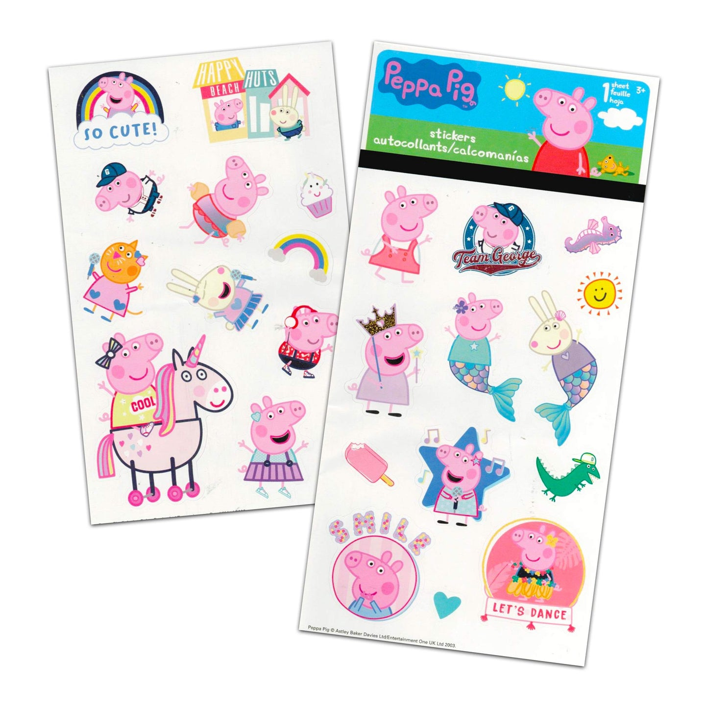 Nick Jr. Peppa Pig Sticker and Tattoos Party Favors Set - 200 Temporary Tattoos & Stickers, Peppa Pig Activity