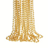 ZZYFGH 33'' 7mm St Patricks Day Beads Necklace, Mardi Gras Beads Necklace Bulk, Metallic Gold Beaded Necklace, Party Costume Nec