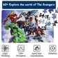 Avengers Jigsaw Puzzles For Kids Ages 4-8, 60 Piece Superhero Puzzles Learning Educational Puzzles For Children Girls And Boys,