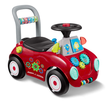 Radio Flyer Busy Buggy, Sit To Stand Toddler Ride On Toy, Ages 1-3, Red Kids Ride On Toy, Large