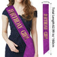 CIEHER Purple Birthday Girl Sash & Crown Kit, Decorations & Gifts for Women & Girls