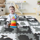 Qqpp Eva 18 Tiles Baby Play Mat For Playing, Interlocking Foam Floor Mats For Tummy Time & Crawling, Flooring Tiles With Animals