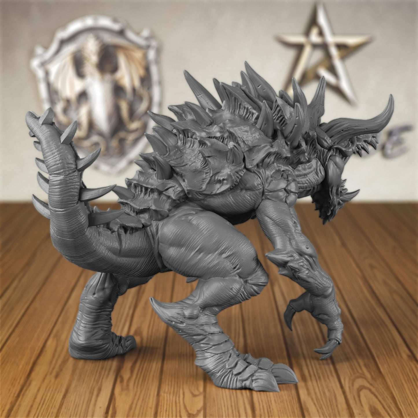 Auspdice Dnd Miniature, D&D Minis For Professional Tabletop Rpg Games As Dungeons And Dragons (S14-The Legendary Devourer)