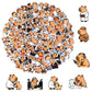 100pcs Capybara Stickers, Waterproof Adorable Vinyl Capybara Occupation Stickers Funny Animal Decals for Classroom Prizes Water 