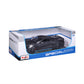 2020 Chevrolet Corvette Stingray C8 Dark Gray Metallic with Racing Stripes 1/18 Diecast Model Car by Maisto