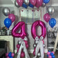 40 Inch Hot Pink 30 Number Balloons Giant Jumbo Huge 30 Foil Mylar Helium Number Balloons Dark Pink Birthday Mylar Digital Ballo