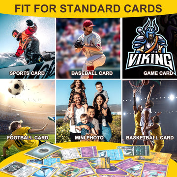 1200 Counts Card Sleeves Top Loaders For Trading Cards, Penny Soft Sleeves Baseball Card Sleeves Protectors Fit For Sports Cards
