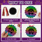 JULMELON 36 PCS Diwali Crafts, Rainbow Scratch Art DIY Scratch Paper Cards Magic Color Diwali Gifts Arts and Craft Kits Bulk Hap