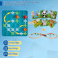 Kids Board Games Learning Toys, Stem Educational Logic Kits With 200+ Challenges & 4 Difficulty Levels, Brain Puzzles Maze Games
