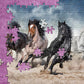 AMAZING PUZZLES 1000 Piece Jigsaw Puzzle - Wild Horses, 19x27in, Cardboard, Model 1000HORSES